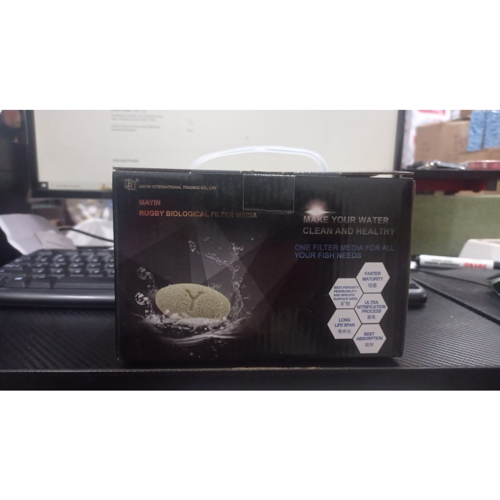 MAYIN RUGBY MEDIA FILTER BIOLOGIS RUMAH BAKTERI BIO AQUARIUM
