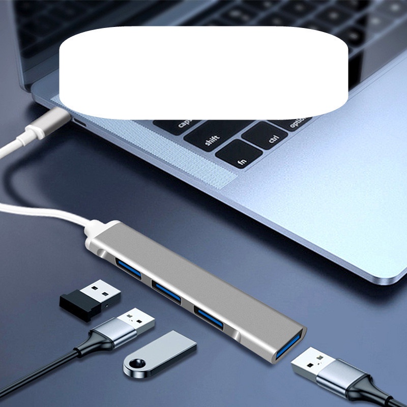 Adaptor 4in1 Multi-Interface USB 3.0 Type-C Converter 4port USB HUB Tipe-C Ke HUB USB Untuk Hp Tipe-C/mouse/Disk U/Kabel data Laptop/Antarmuka MacBook Baru