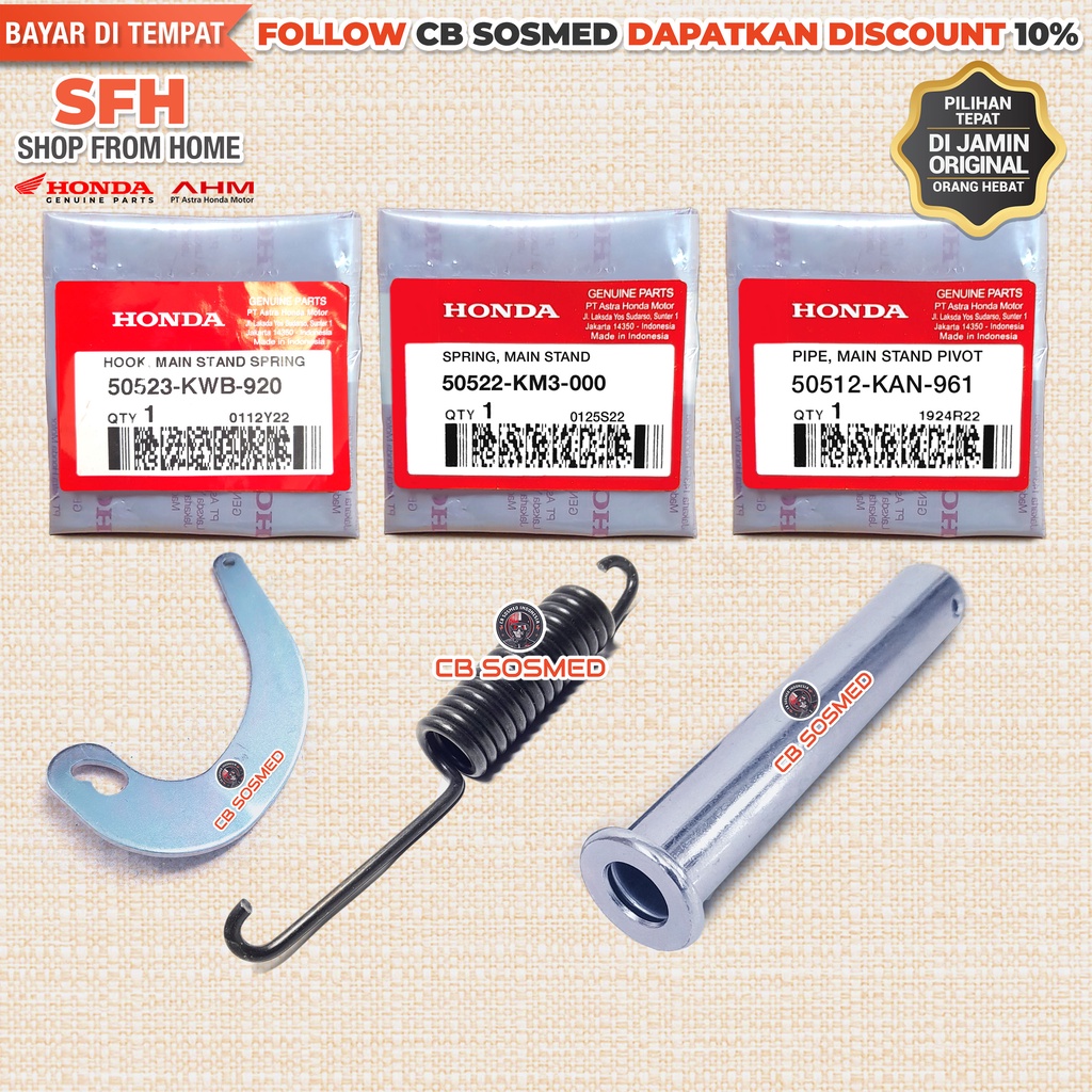 As Standar Dua Sonic 150R K56 2015-2022 As Jagang Tengah Sonic 150R Original Honda AHM Main Stand Pi