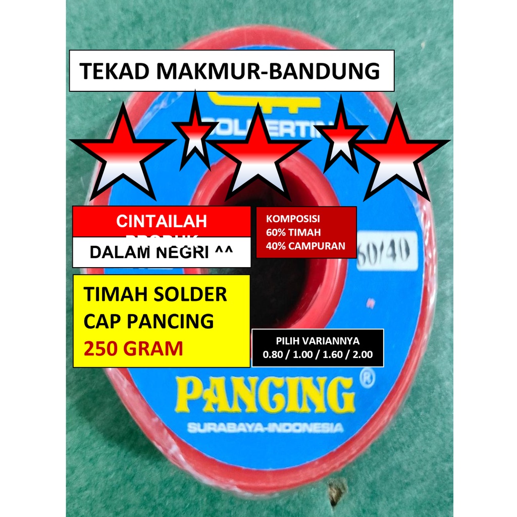 Timah Solder Pancing 250 Gram - Komposisi 60/40
