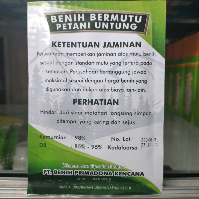 Timun Melisa F1 Timun Hijau Hibrida 20gr Kemasan Original Pabrik Cap Dua Rantai