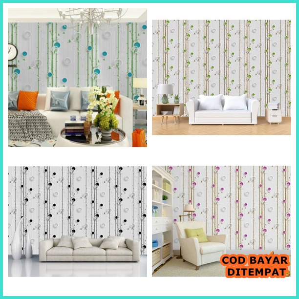 WALLPAPER DINDING 45 X9M STIKER DINDING MURAH welpaper - burung