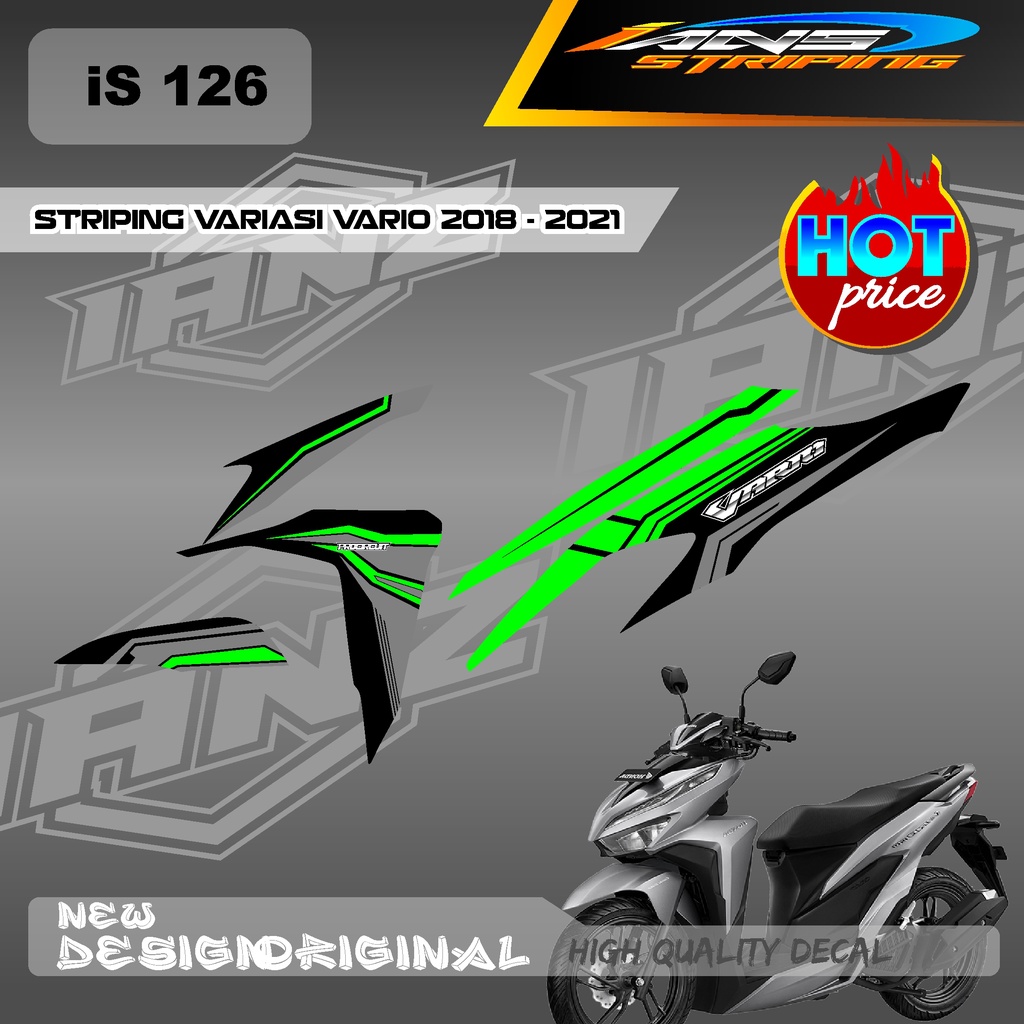 STIKER BODY VARIO Led Vario 150 MOTIF GRAFIK RACING BAHAN HOLOGRAM / NON HOLOGRAM IS126