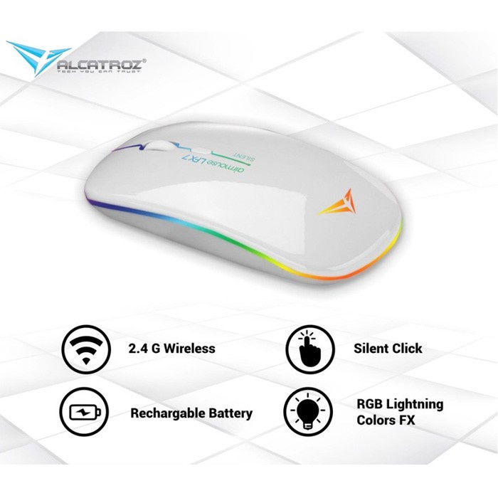 Trend-Mouse Wireless Silent Alcatroz Airmouse LFX7 Mouse With 1600 CPI