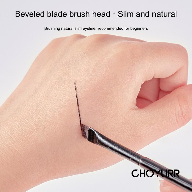 【COD】Ultra Thin Knife Edge Fine Eyeliner Brush Eyebrow Kuasn Alis Hitam Eyeliner Pen Eyebrow Brush Untuk Alat Makeup Kecantikan Brushes Makeup Eye Tools-CH