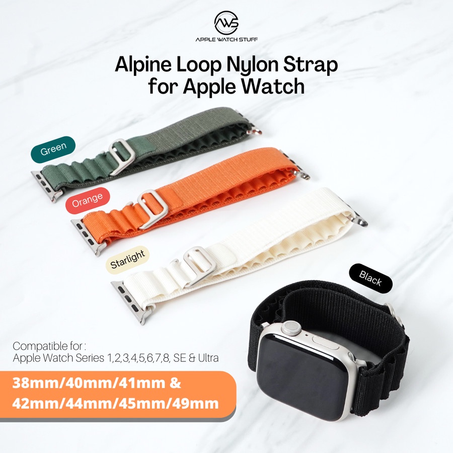 Strap Apple Watch Alpine Loop Nylon Strap for Apple Watch SE 1-8 Ultra