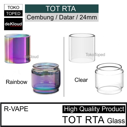 TOT RTA Replacement Glass | 24mm 24 kaca pengganti tabung