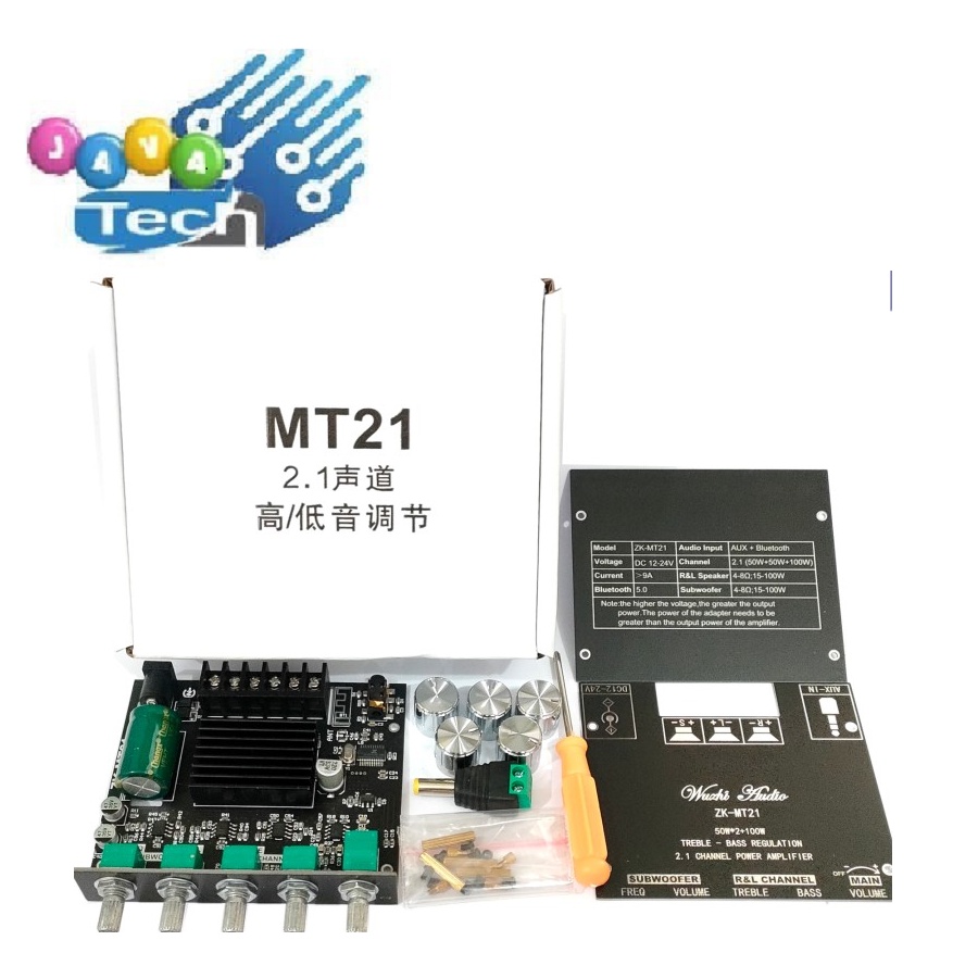 Modul ZK-MT21 2x50W + 100W Bluetooth 5.0 2.1 Power Amplifier