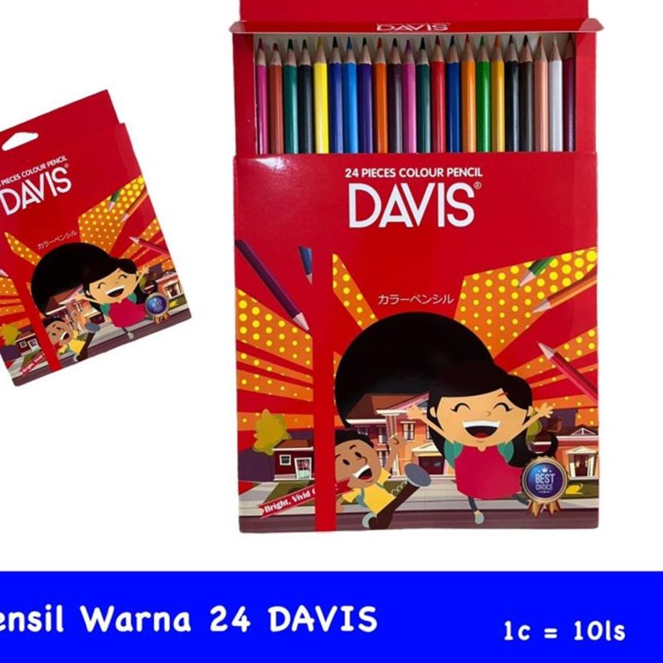 

✨Original✨ Pensil Warna Davis 24 Warna Panjang grosir