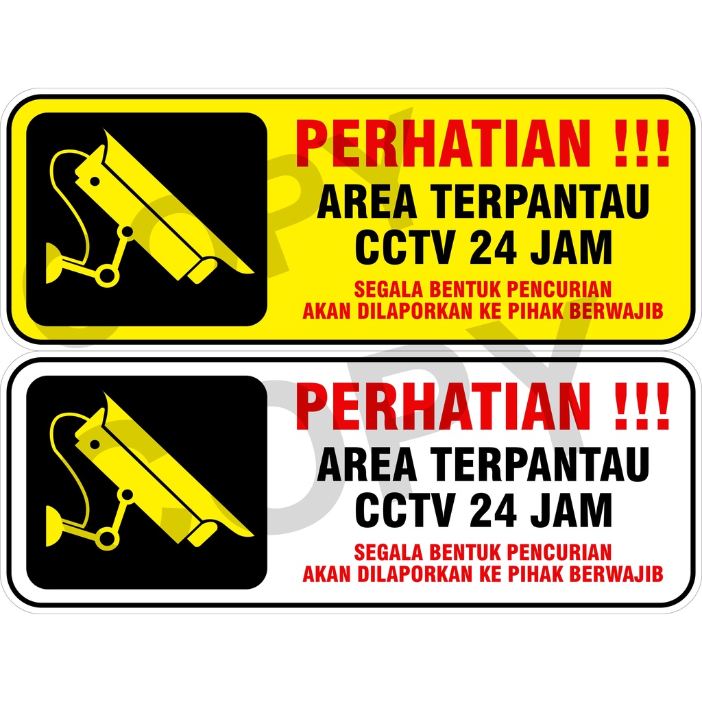 

STIKER PERINGATAN CCTV 24 JAM ( DIJUAL SATUAN / PER PCS )
