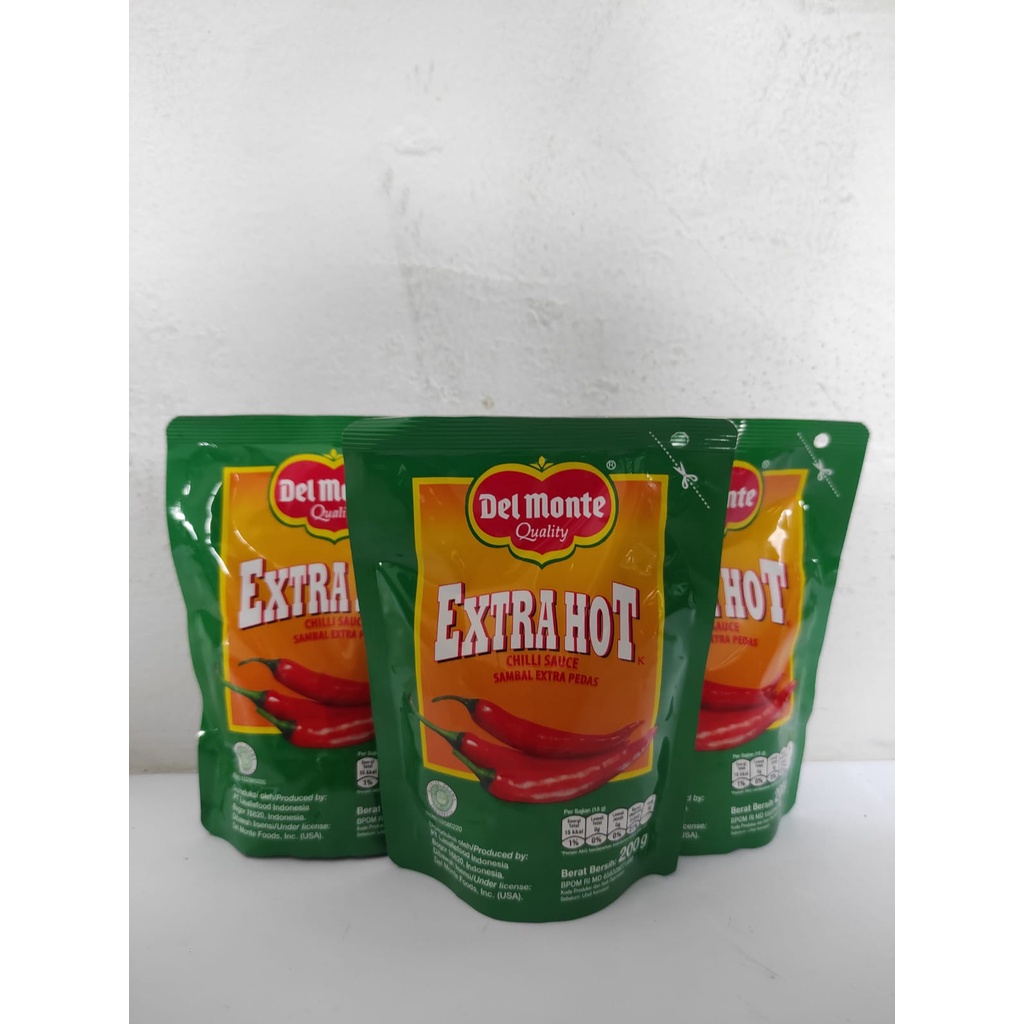 

Delmonte Saus Extra Hot Chilli Pouch 200gr