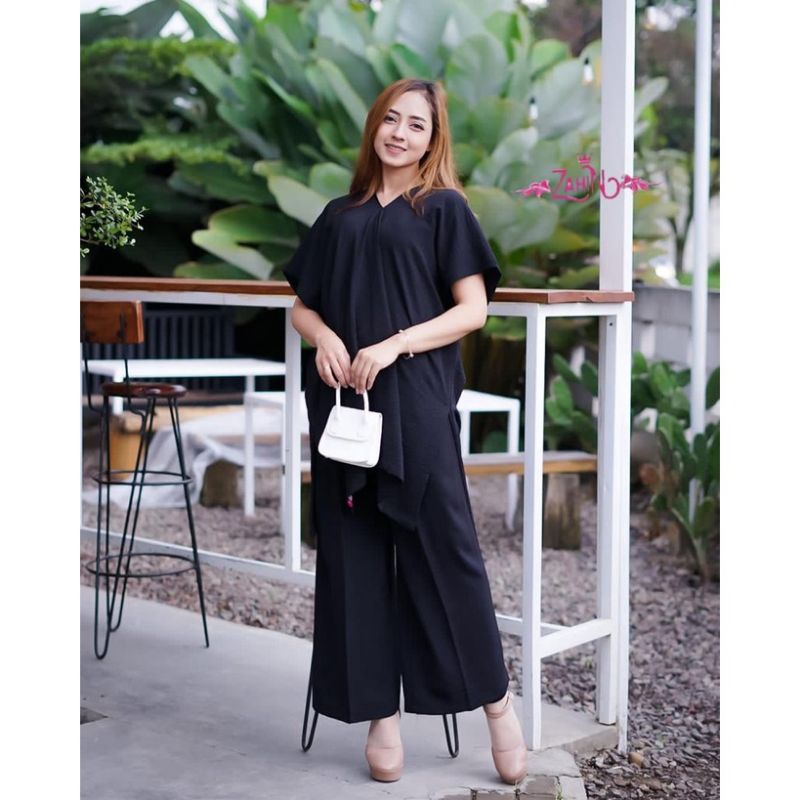 SETELAN WANITA JUMBO NAGITA CELANA PANJANG | ONESET PENDEK NAGITA SETELAN PANJANG CRINGKEL AIRFLOW ANTI LECEK