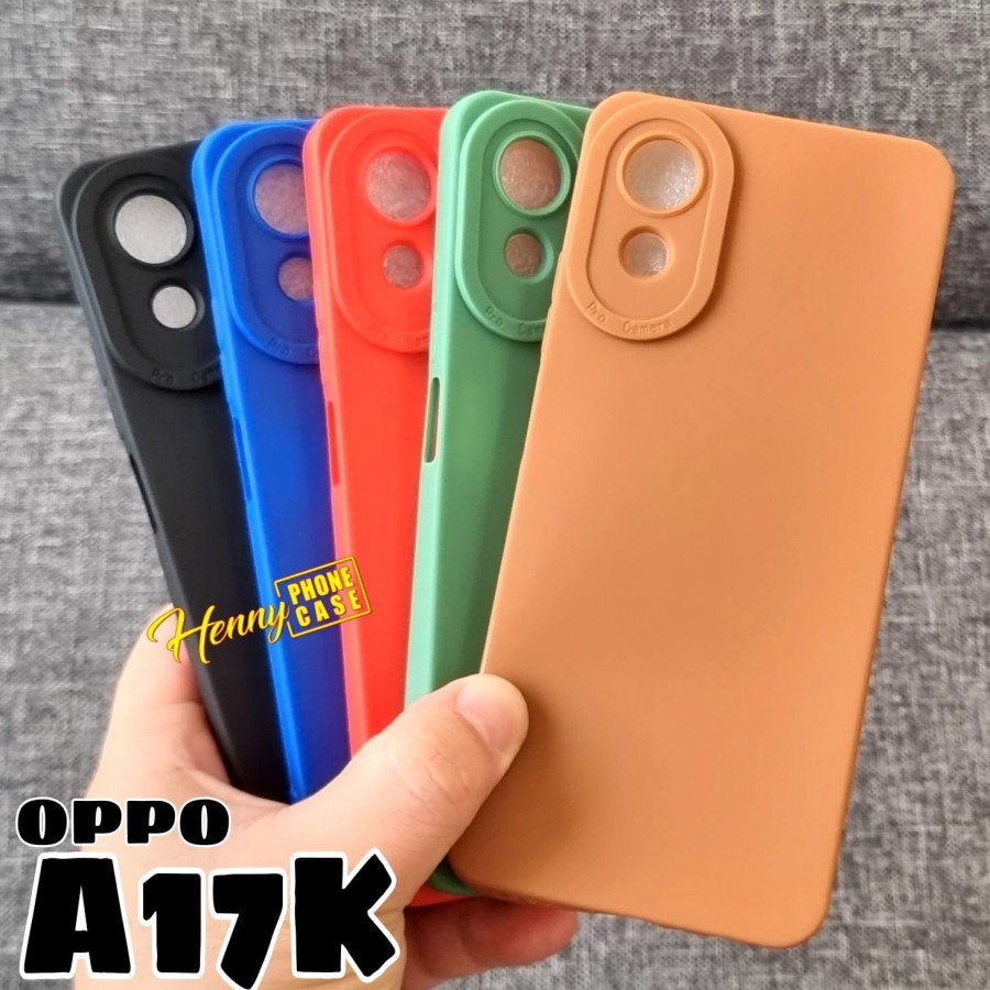 OPPO A17 A17K A77S A57 2022 A5S A7 A12 F9 CASE PRO CAMERA SILIKON KARET COLOUR SOFTCASE CASING WARNA PROTECT CAMERA COVER PELINDUNG KAMERA OPPO A5S OPPO A7 OPPO A12 OPPO F9