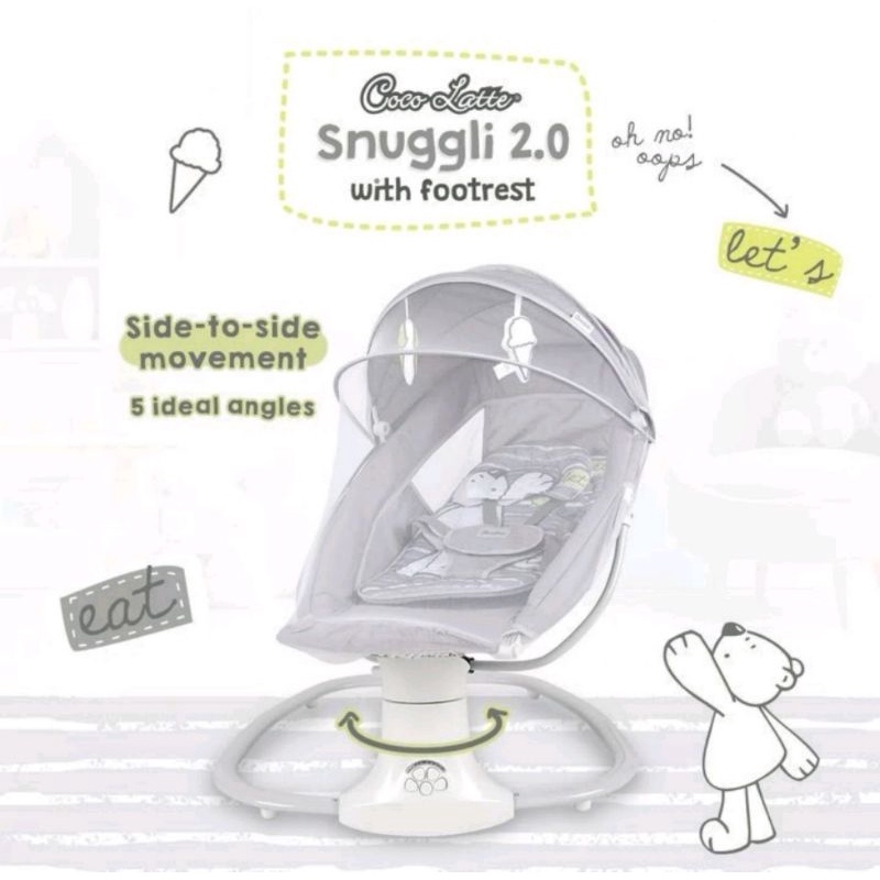 Cocolatte Snuggli 2.0 With Footrest/ Bouncer Elektrik