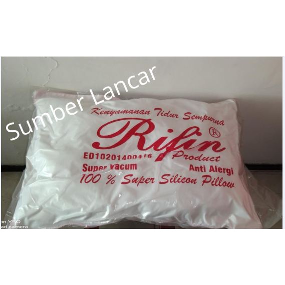 Bantal  Ripin Asli Putih Anti Alergi