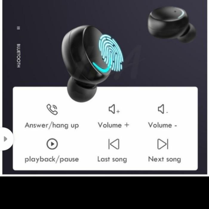 Headset F9 Fingerprint Led Tws 5.0 Earphone Bluetooth Stereo F9-5C