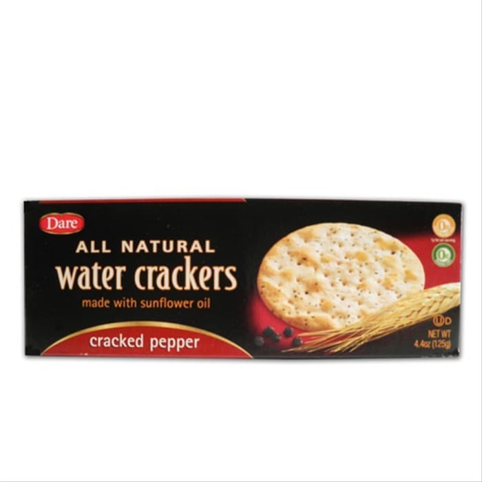 

DARE ALL NATURAL WATER CRACKERS - PEPPER 125GR