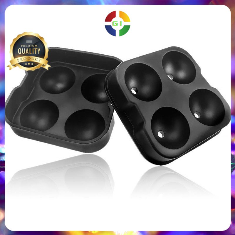 Cetakan Es Batu Ice Ball Maker Silicone Black