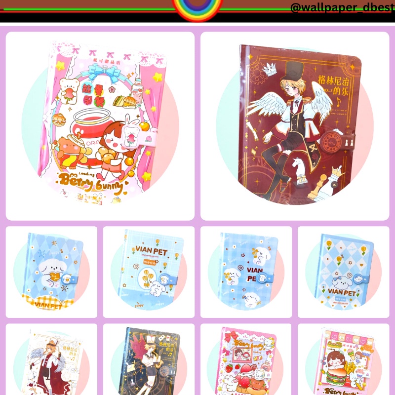 

DIARY MAGNET HARDCOVER HANDBOOK NOTEBOOK BINDER NOTEBOOK LUCU CARTOON DIARY MINIBOOK MEMO KECIL BUKU MEMO LUCU MEMO JOURNALING BOOK SCRAPBOOK MOTIF KARTUN ALA KOREA BUKU CATATAN ANIME KARTUN @wallpaperdbest