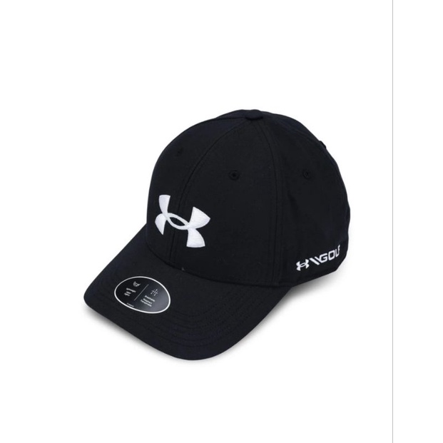 Under Armour UA GOLF Golf96 Cap Hat BLACK HITAM  Topi Original