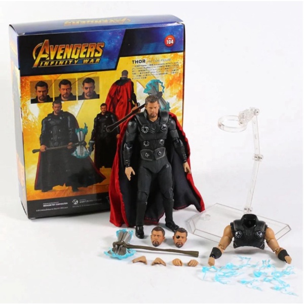 Figure Marvel Thor Action Figure War Diskon Unik Avengers Mafex Infinity SHF