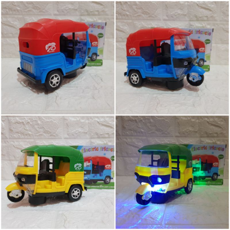 Mainan Motor Bajaj Bump Go - Mainan Bajaj Bisa Jalan Otomatis