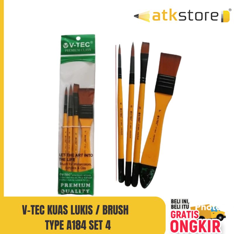 

V Tec Kuas Lukis A184/4