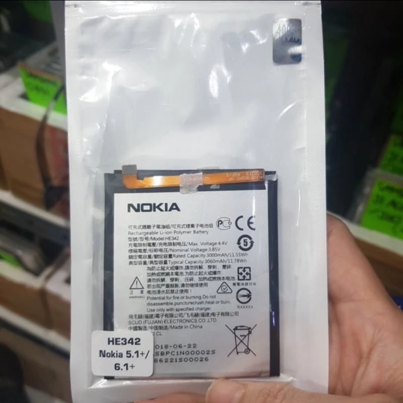 BATERAI NOKIA 5.1 PLUS 6.1 PLUS / NOKIA X5 X6 ORI 100% NEW