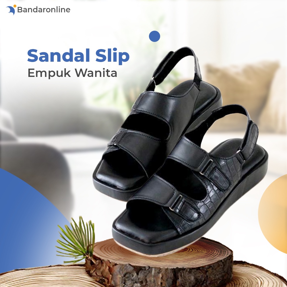 Sandal Wanita Slip Kekinian Empuk