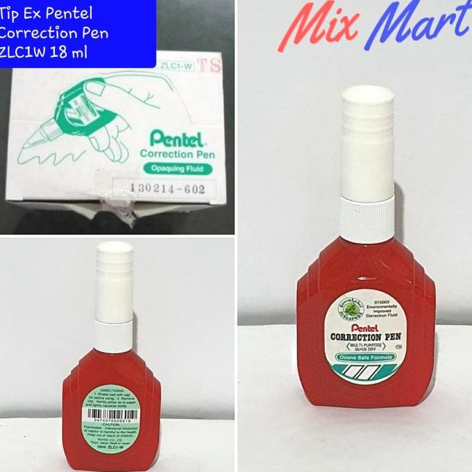 

Tip Ex Cair Pentel Correction Pen ZLC 1 W 18 ml