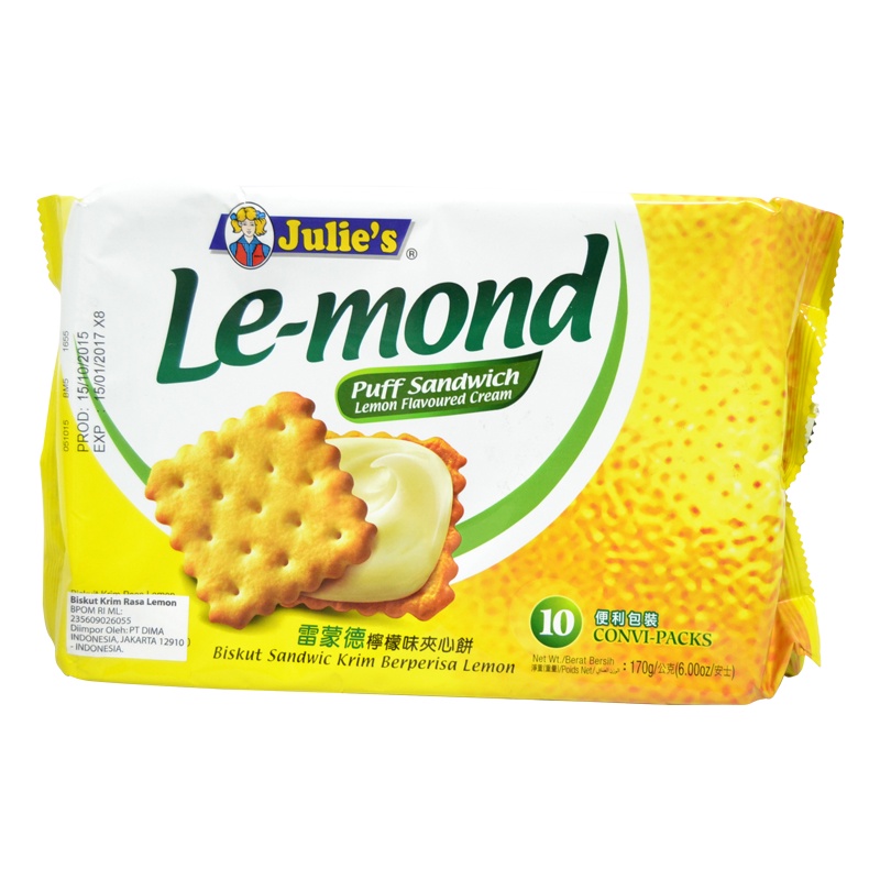 

Julies Biscuit Lemond Puff Lemon 170Gr