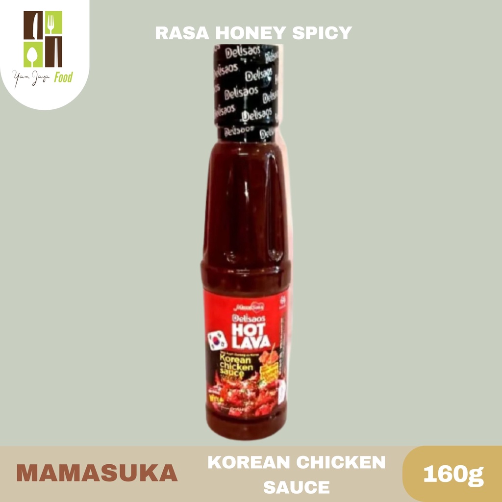 Mamasuka Korean Chicken Sauce Honey Spicy/Honey Garlic/Honey Ori 160g