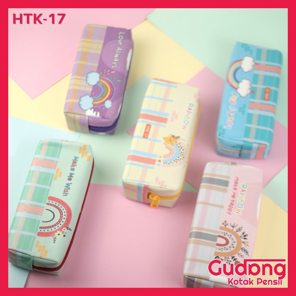 

KOTAK PENSIL GAMBAR PELANGI Tempat Pensil Sekolah Motif rainbow Kotak Pensil Anak Karakter Lucu Unik HATAKA