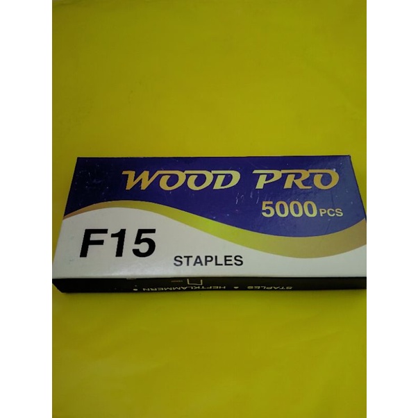 

Staples f15 Wood pro blue / paku tembak angin f15 Wood pro blue / airnails Wood pro blue f 15
