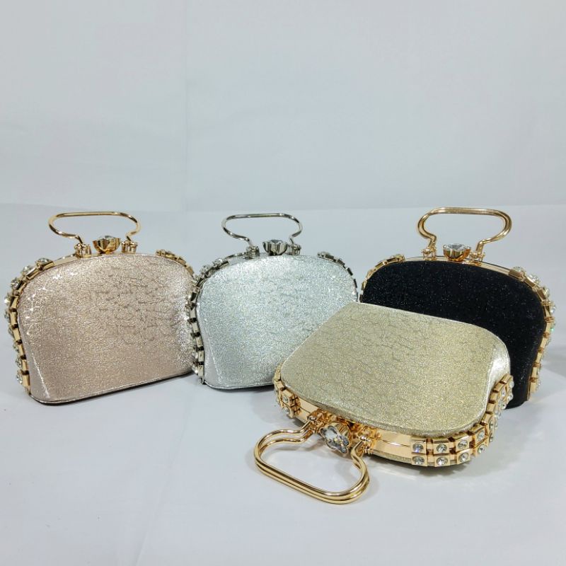 Tas Pesta Farnell Clutch Kondangan Diamond Import Model Unik 21308 Terbaru