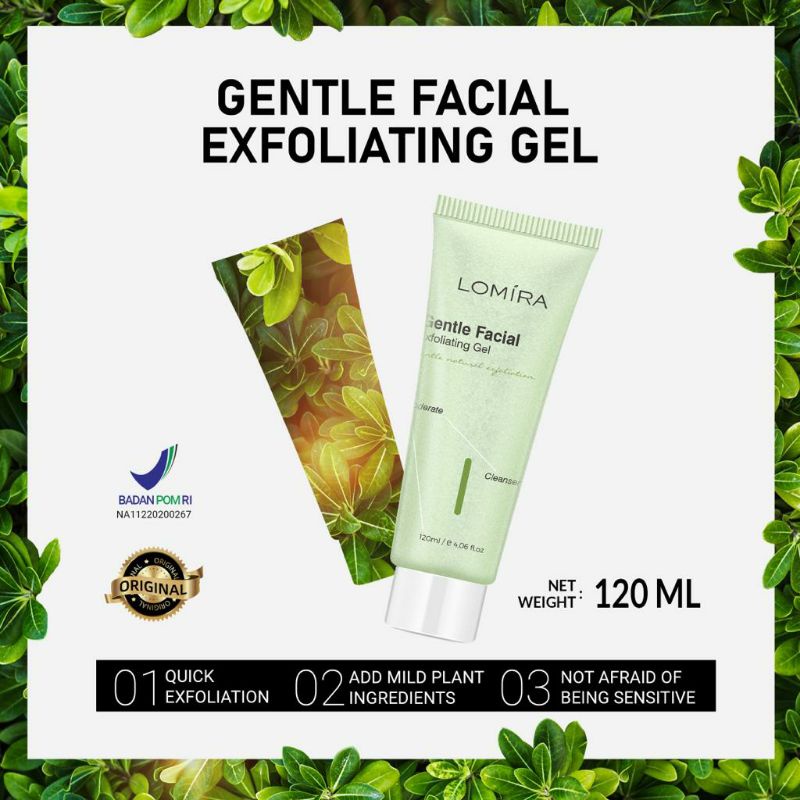 Gentle Facial Exfoliating gel Lomira ( perpc)