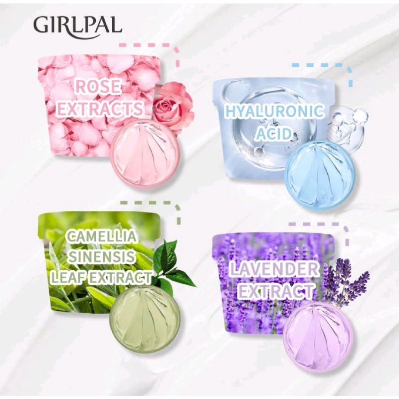 GIRLPAL CLAY MASK FACE MASKER ORGANIK WAJAH / MUD MASK / LAVENDER ROSE