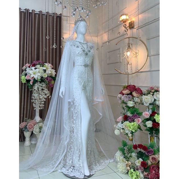 CAUPLE KEBAYA PENGANTIN MODERN PLUS JARIK SLEMMPANG/BAJU PERNIKAHAN/PAKAIN PESTA/KEBAYA STORE21