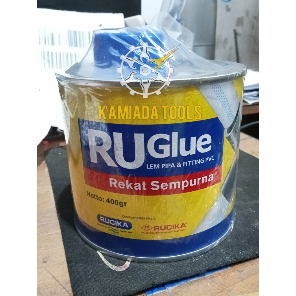 Lem Rucika Ru Glue Truglue Pipa 400 gram/Lem Ru Glue/Lem PVC Paralon
