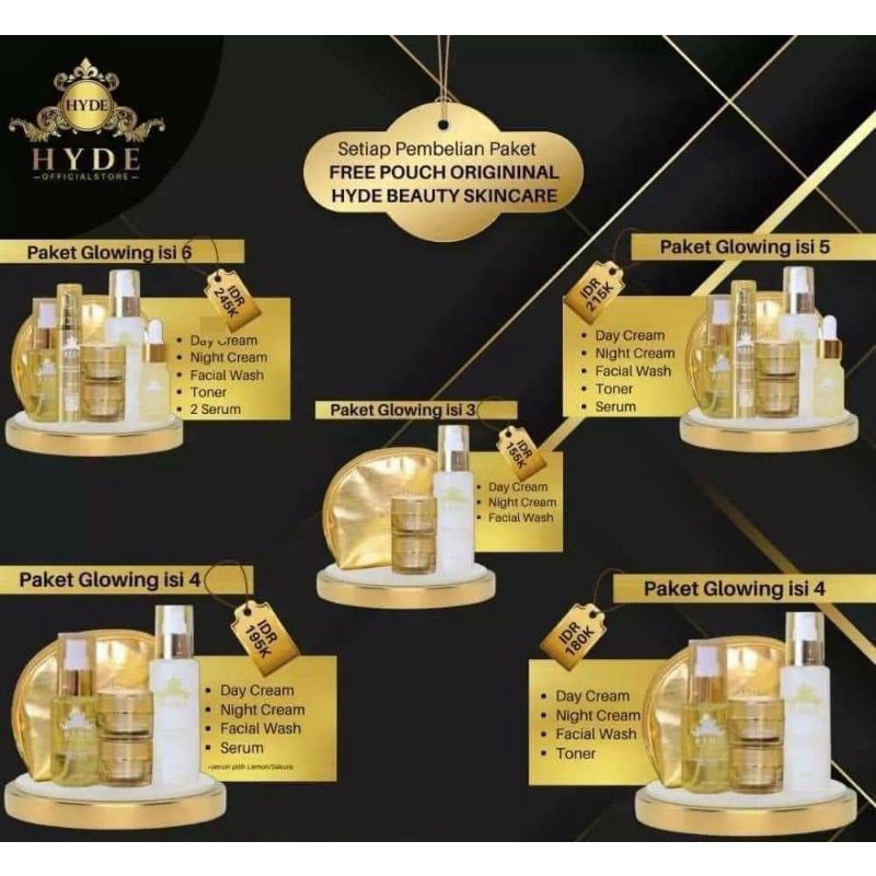 Paket hyde skincare dan eceran hyde