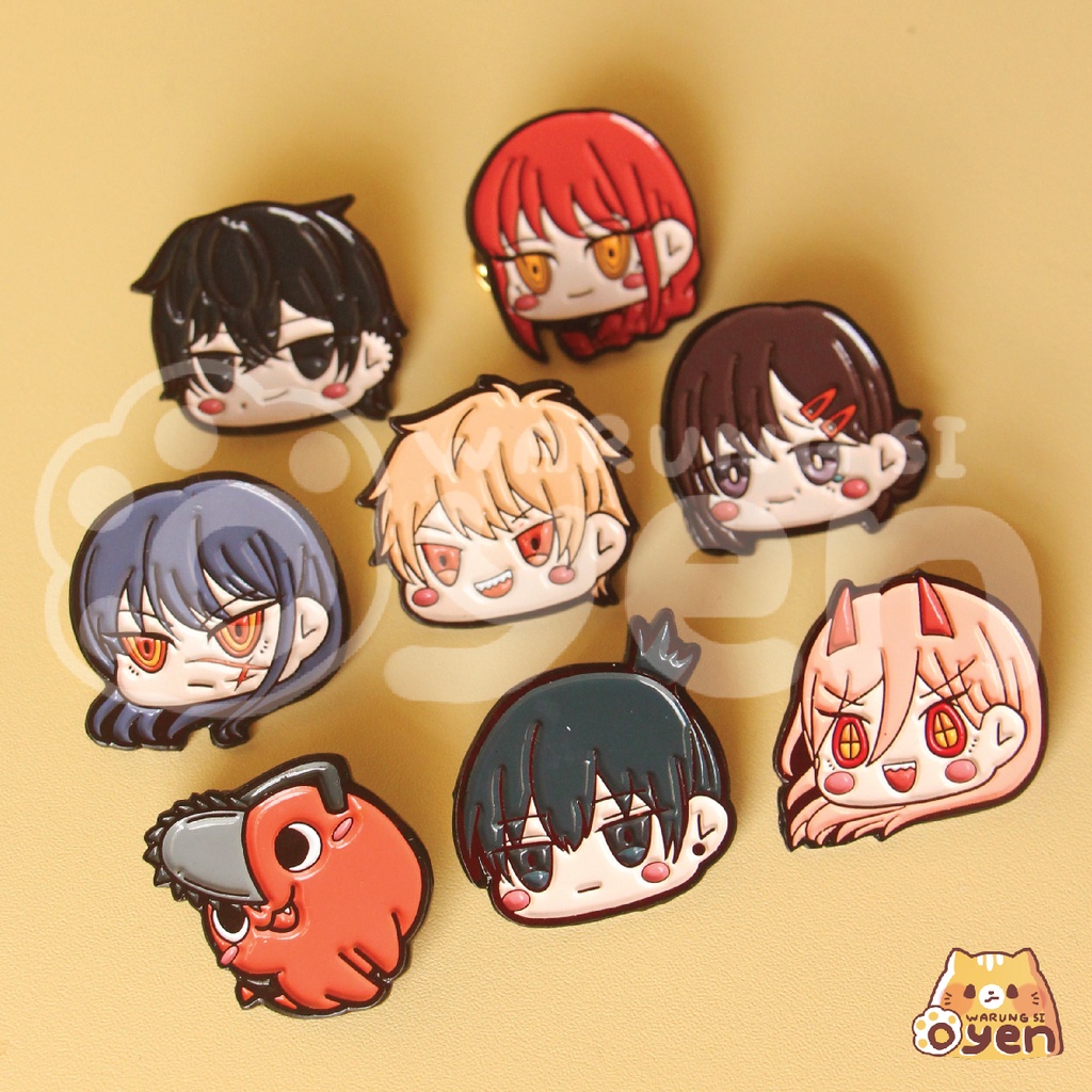 Chainsaw Man Enamel Pin (Makima, Kobeni, Yoshida, Pochita, Asa, Denji, Power, Aki)