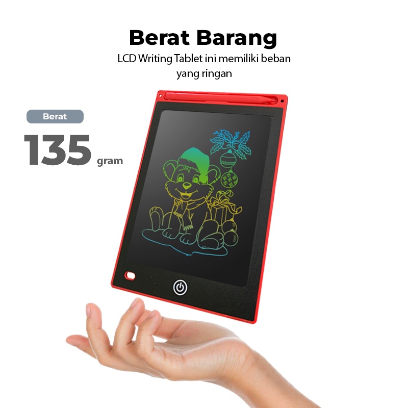 LCD Writing Tablet Drawing Board tab Alat tulis Papan Pen Layar 8.5 inch