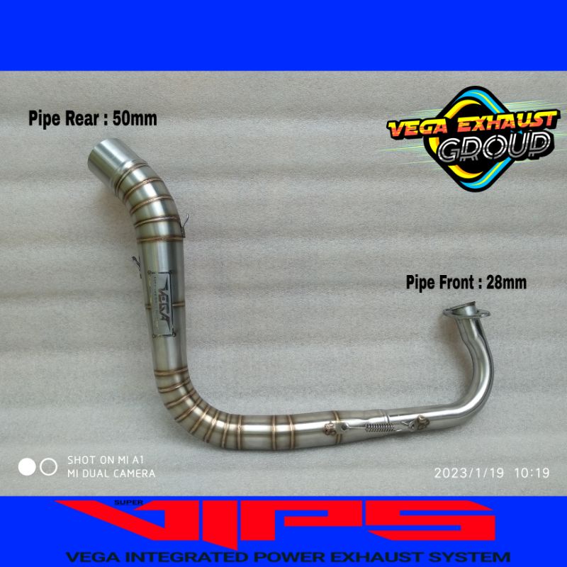 leher knalpot racing inlet 50 KOLONG HONDA VARIO 110-150CC/PCX 125-150CC header knalpot racing model