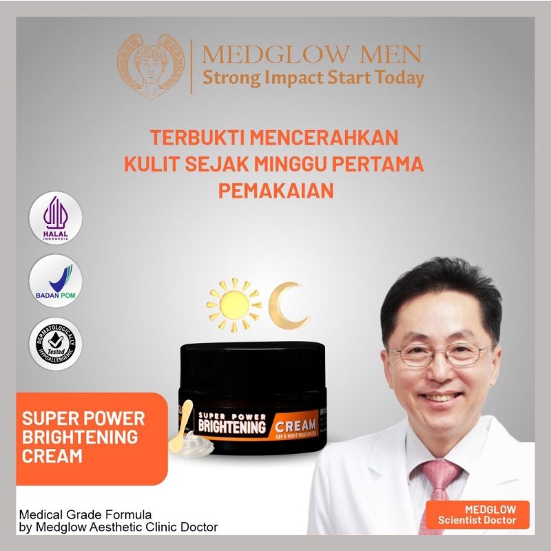 MEDGLOW Men Super Power Brightening Cream