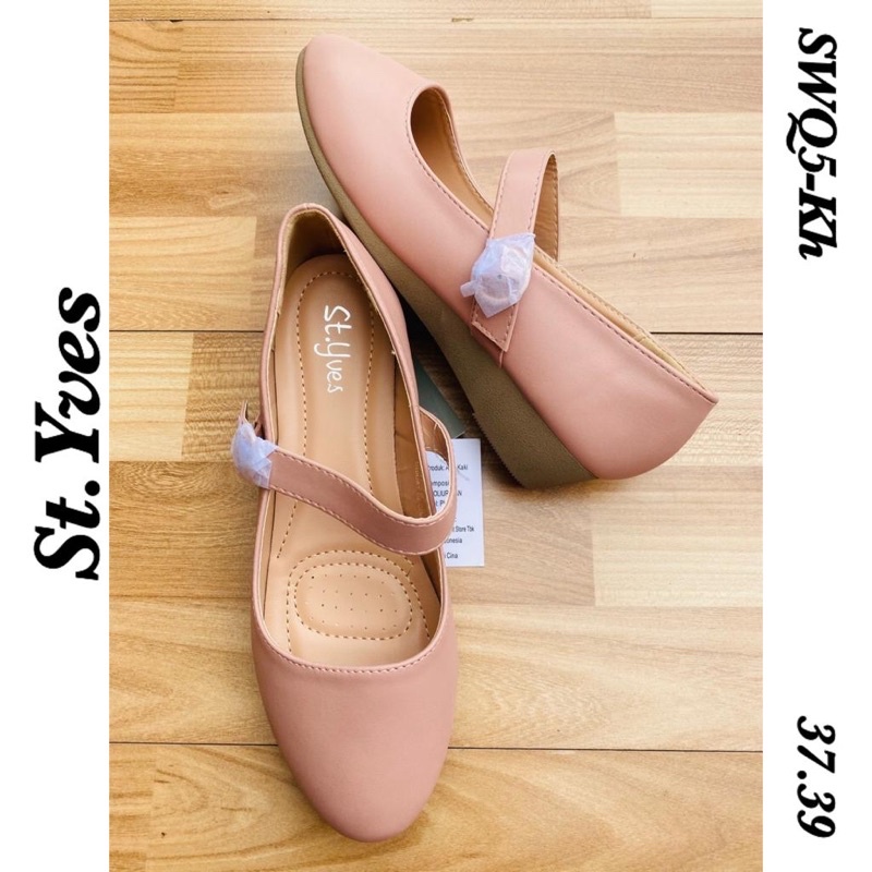 sepatu swq5 wedges rekat