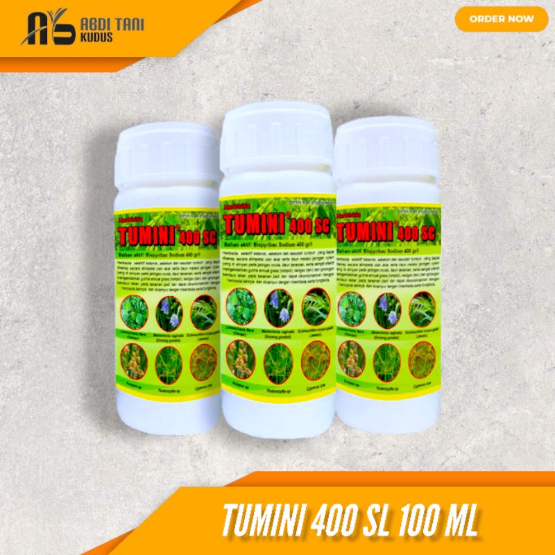 HERBISIDA TUMINI 400 SL 100 ML PRA DAN PURNA TUMBUH KHUSUS PADI
