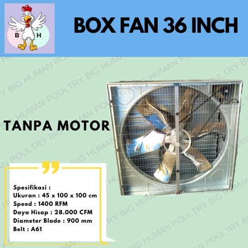 BOX FAN 36 INCH KIPAS PERTERNAKAN KANDANG AYAM