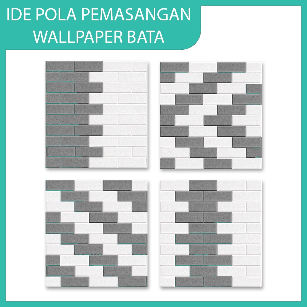 WALLPAPER 3D XPE FOAM BATA RATA POLOS | 3D WALL FOAM | WALLPAPER STIKER TEMBOK