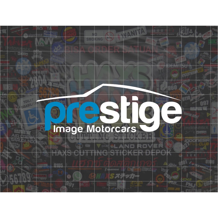 Cutting Sticker Prestige Ukuran 10 Cm Untuk Motor Mobil