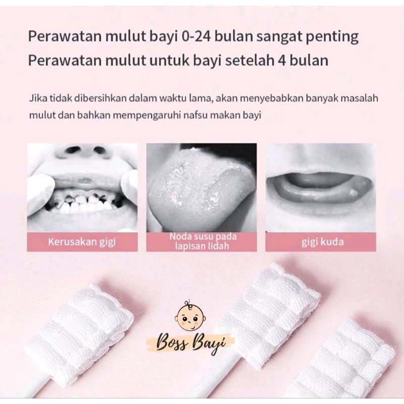 BOSS BAYI - Kasa Pembersih Mulut Bayi / Oral Cleaner Baby / Baby Mouth Cleaner